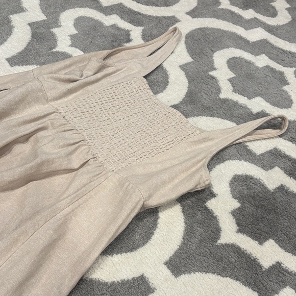 Size L - Old Navy Beige Sleeveless Dress - Picture 3 of 4